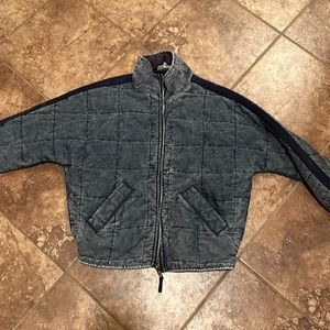 Quilted bomber jacket